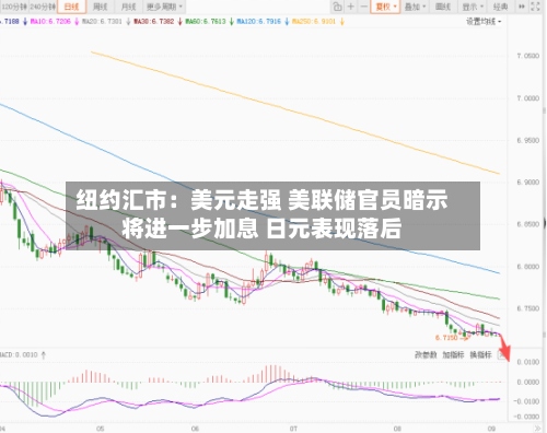 纽约汇市：美元走强 美联储官员暗示将进一步加息 日元表现落后