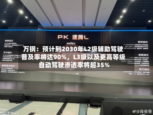万钢：预计到2030年L2级辅助驾驶普及率将达90%	，L3级以及更高等级自动驾驶渗透率将超35%-第2张图片