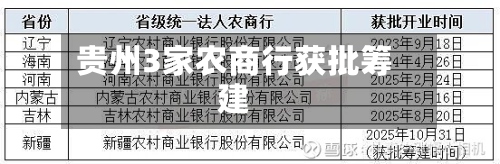 贵州3家农商行获批筹建-第2张图片
