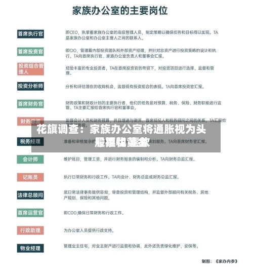 花旗调查：家族办公室将通胀视为头号担忧 喜欢股票和黄金