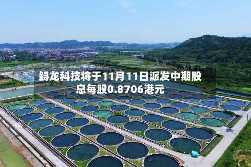 鲟龙科技将于11月11日派发中期股息每股0.8706港元-第1张图片