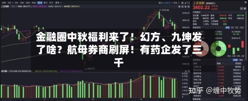 金融圈中秋福利来了！幻方、九坤发了啥？航母券商刷屏！有药企发了三千